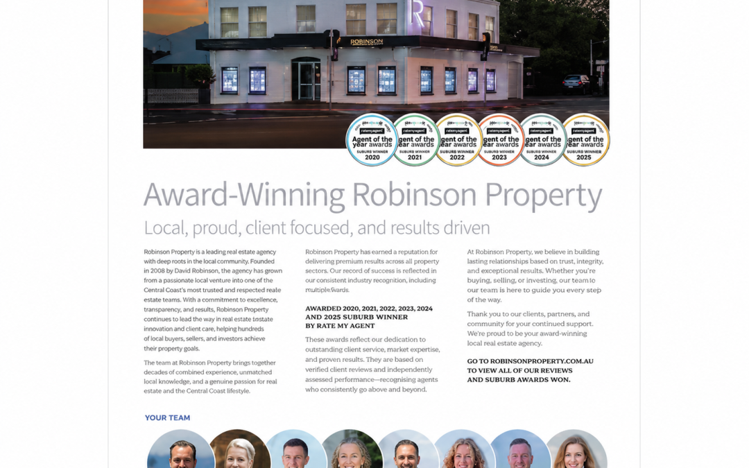 Real Estate Copywriting Agency Bio for Robinson Property