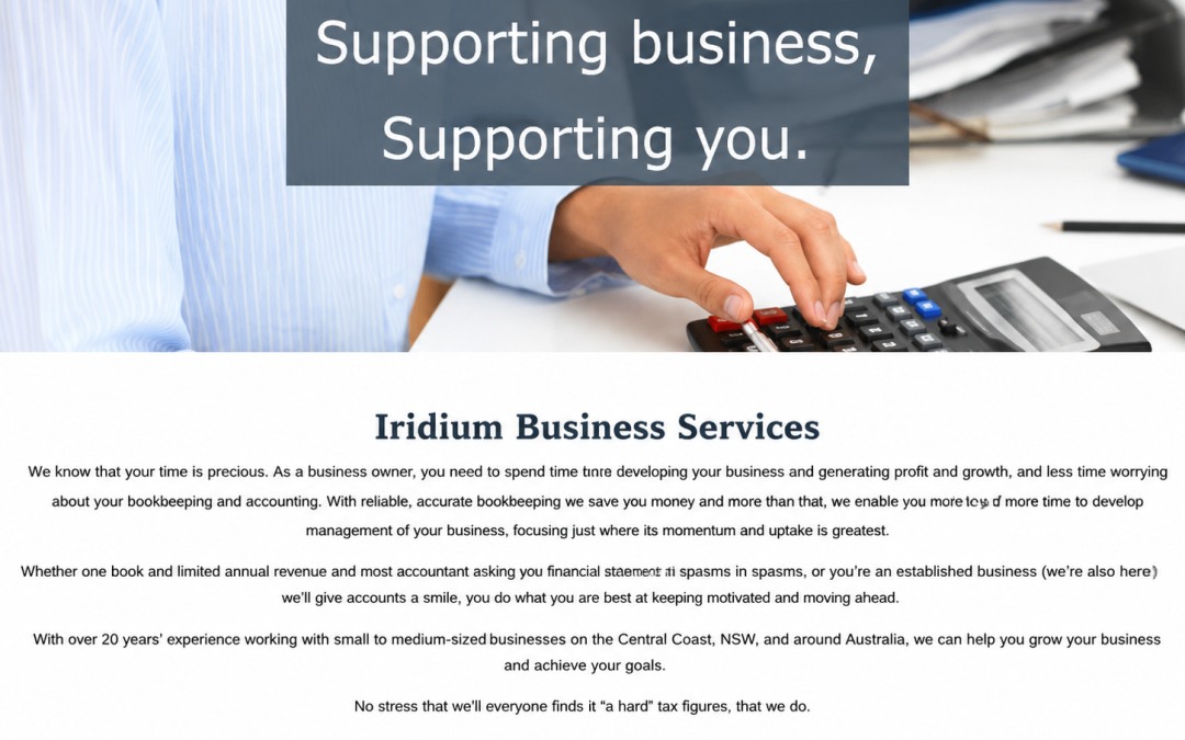 Website Copywriting for Iridium Business Services