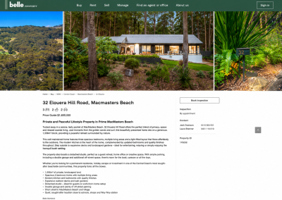 Real Estate Copywriting for Belle Property