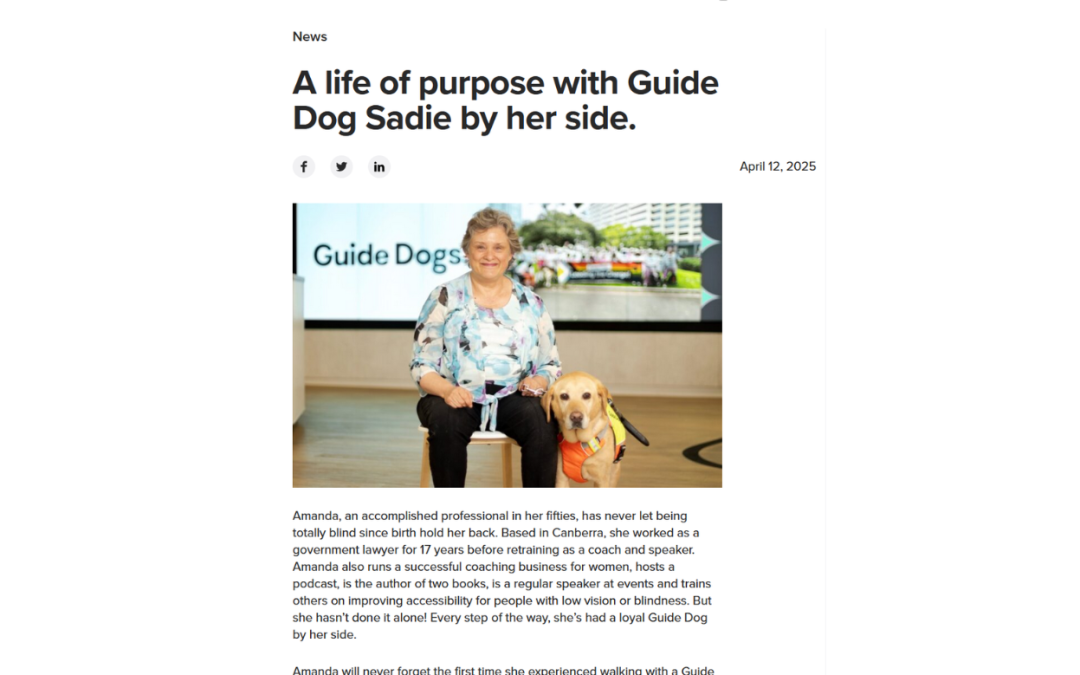 Article Writing for Guide Dogs NSW/ACT eNewsletter