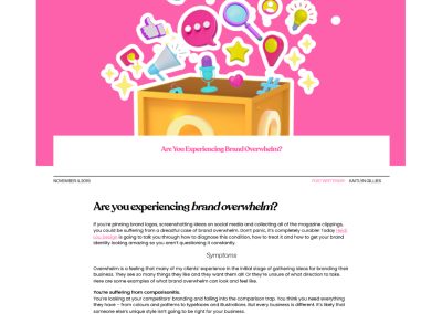 Blog Writing for Heidi Lou Design