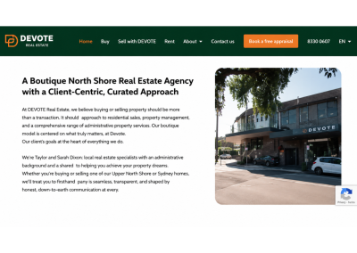 SEO Website Copywriting for Devote Real Estate