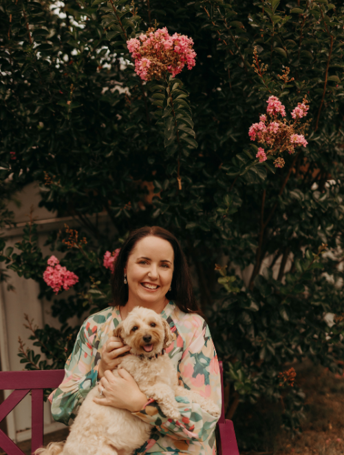 Jane and her dog Real Estate Copy Writing Sydney Central Coast