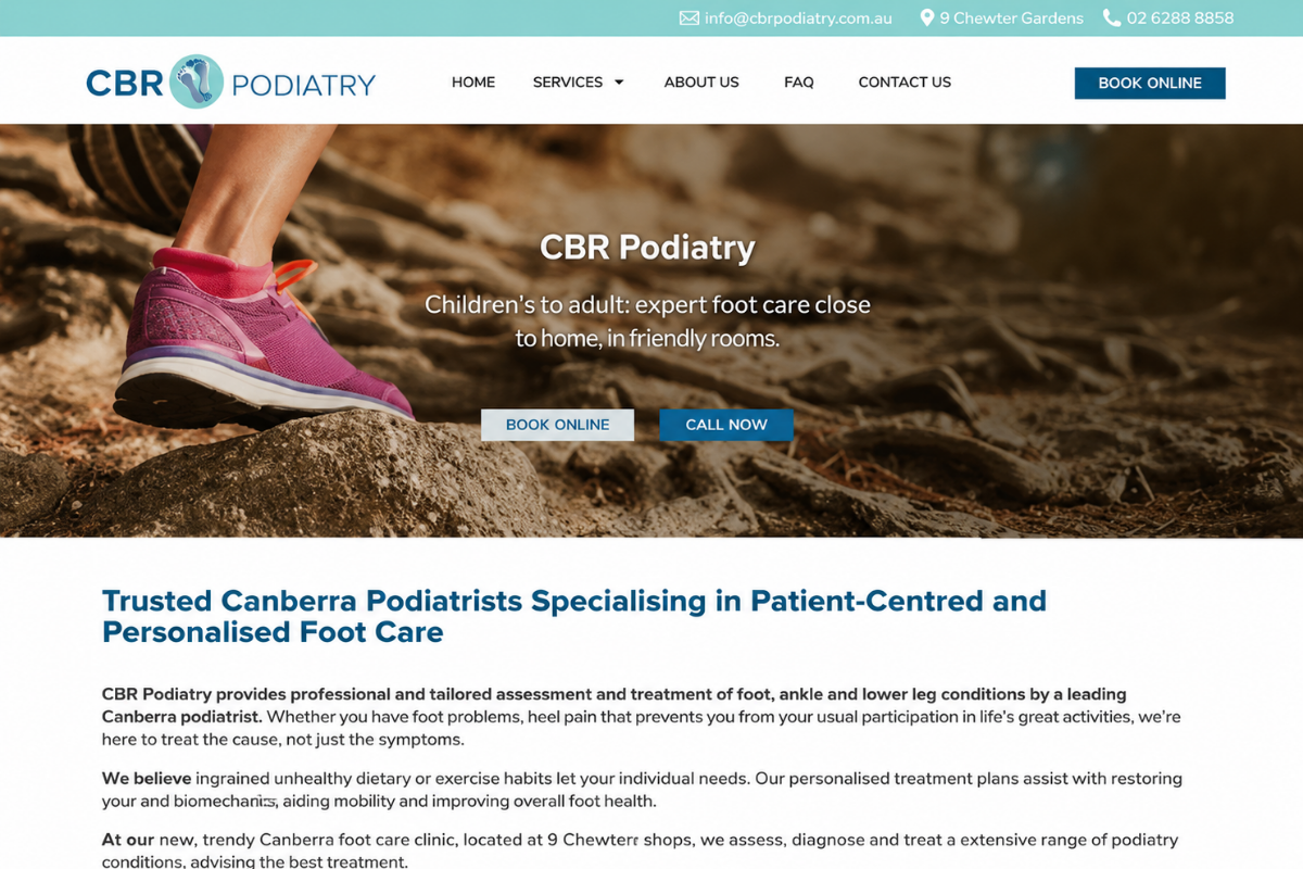 SEO Website Copywriting - CBR Podiatry